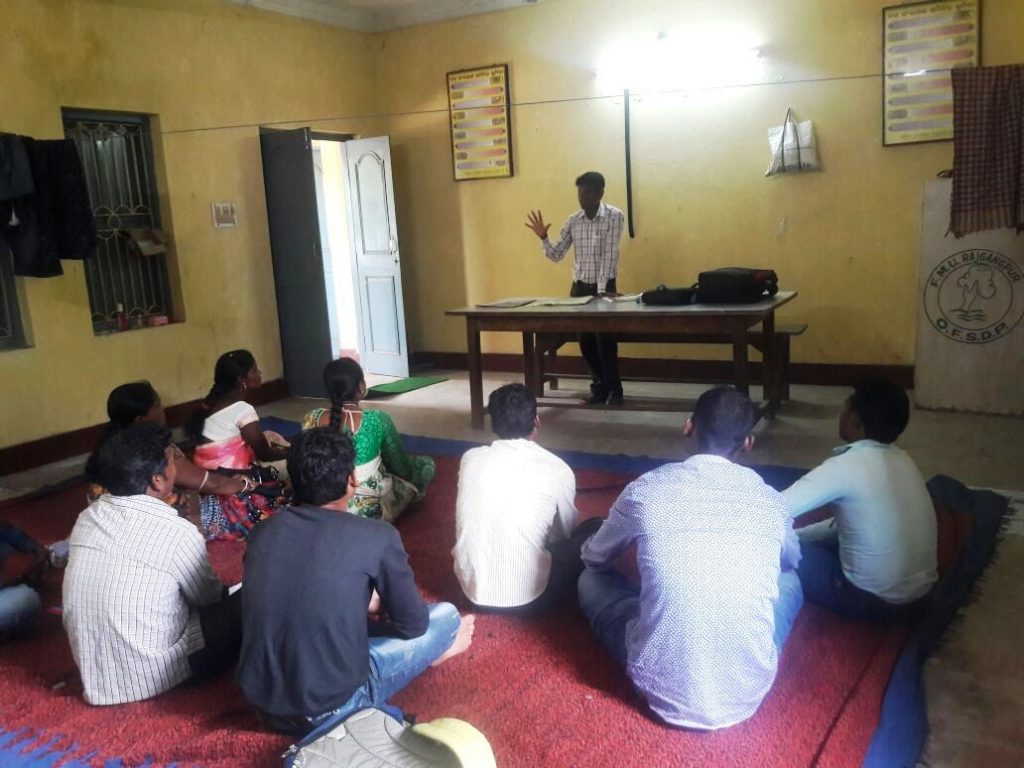 1st phase animators meeting at FMU hall Rajgangpur FMU Sgup