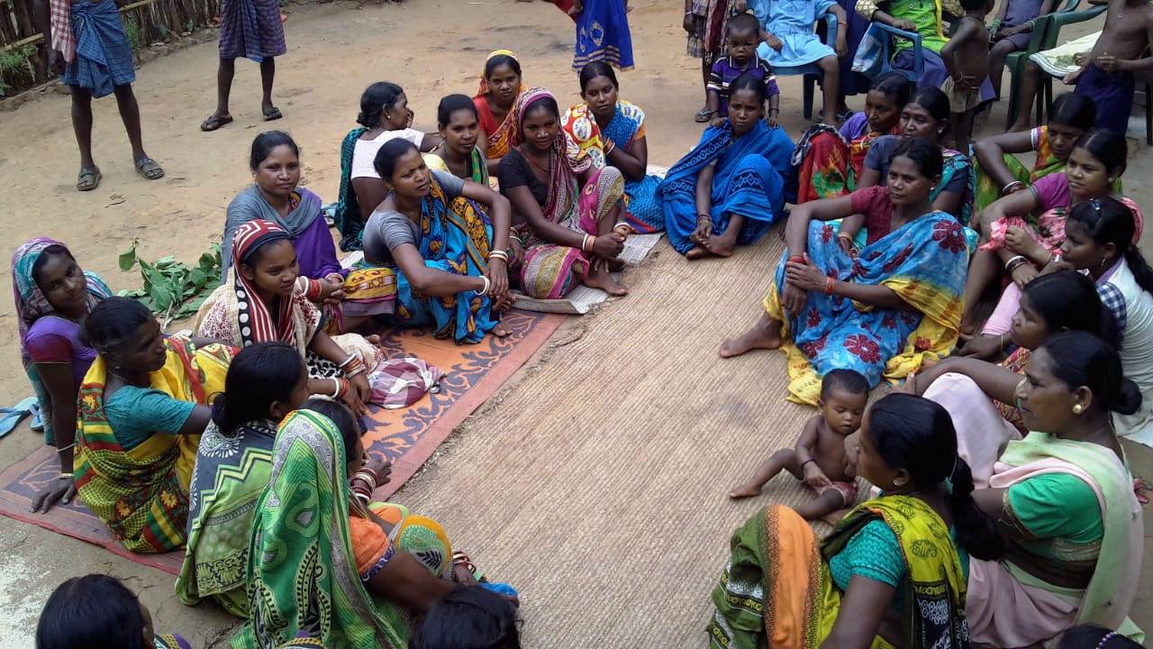 SHG meeting at Purunapani VSS SGUP Kuliposh