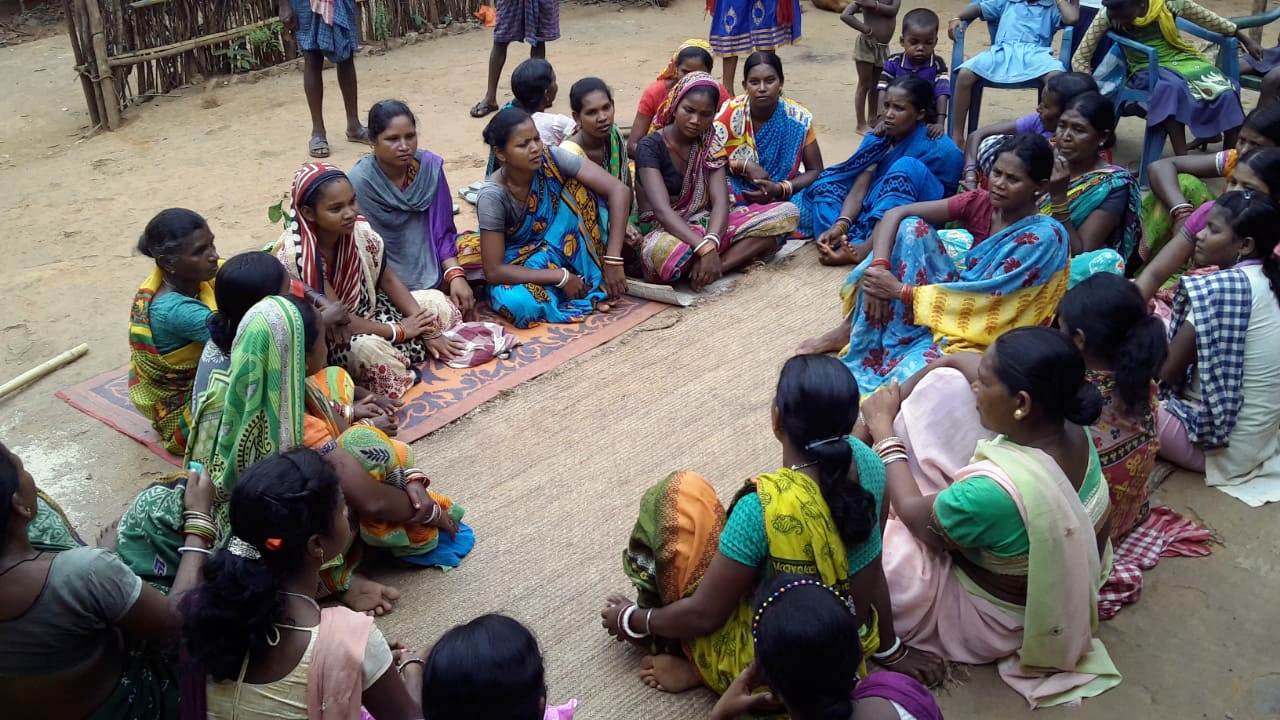 SHG meeting at Purunapani VSS SGUP Kuliposh