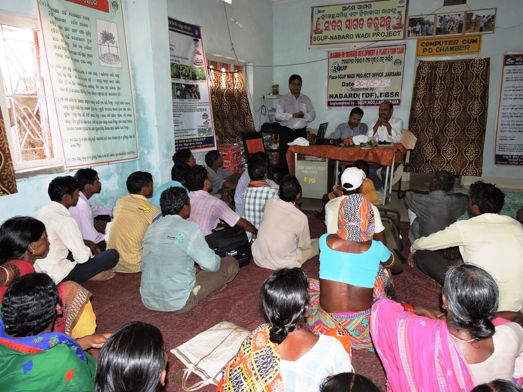 Two DDMs visit and pressure cooker distribution Sgup Odisha