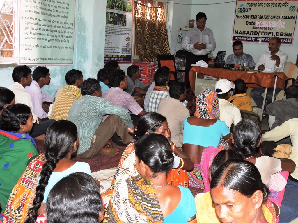 Two DDMs visit and pressure cooker distribution Sgup Odisha