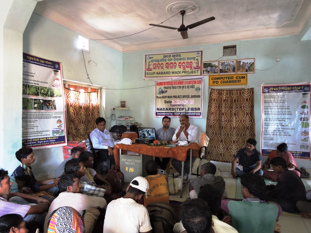 Two DDMs visit and pressure cooker distribution Sgup Odisha