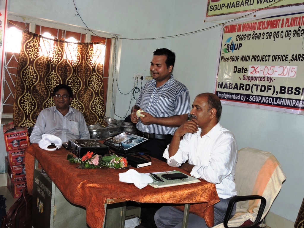 Two DDMs visit and pressure cooker distribution Sgup Odisha