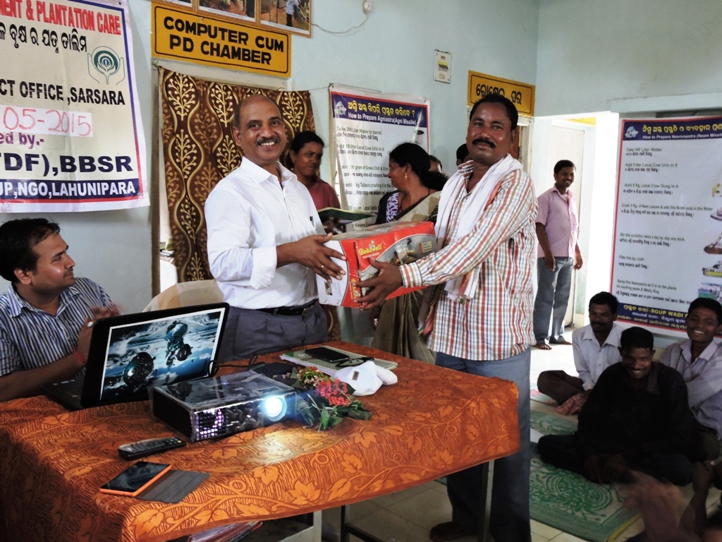 Two DDMs visit and pressure cooker distribution Sgup Odisha