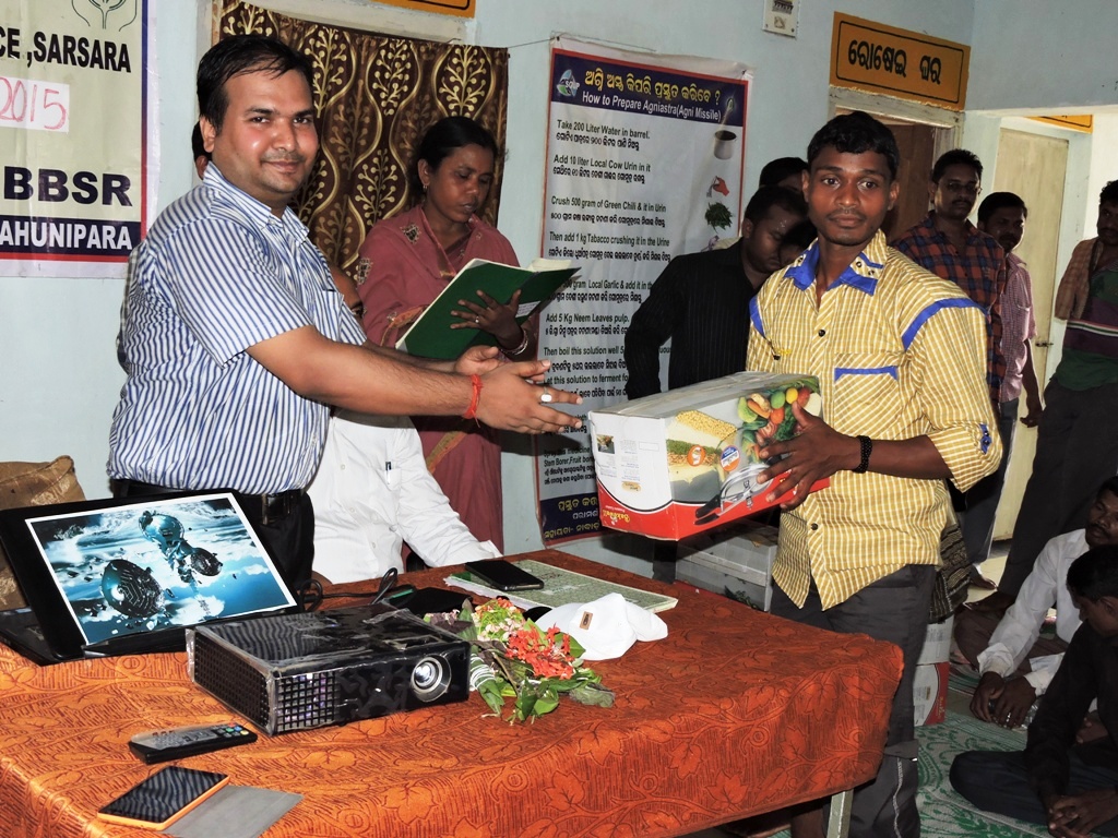 Two DDMs visit and pressure cooker distribution Sgup Odisha