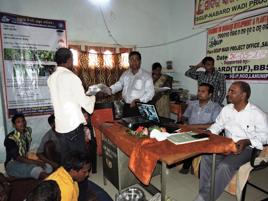 Two DDMs visit and pressure cooker distribution Sgup Odisha