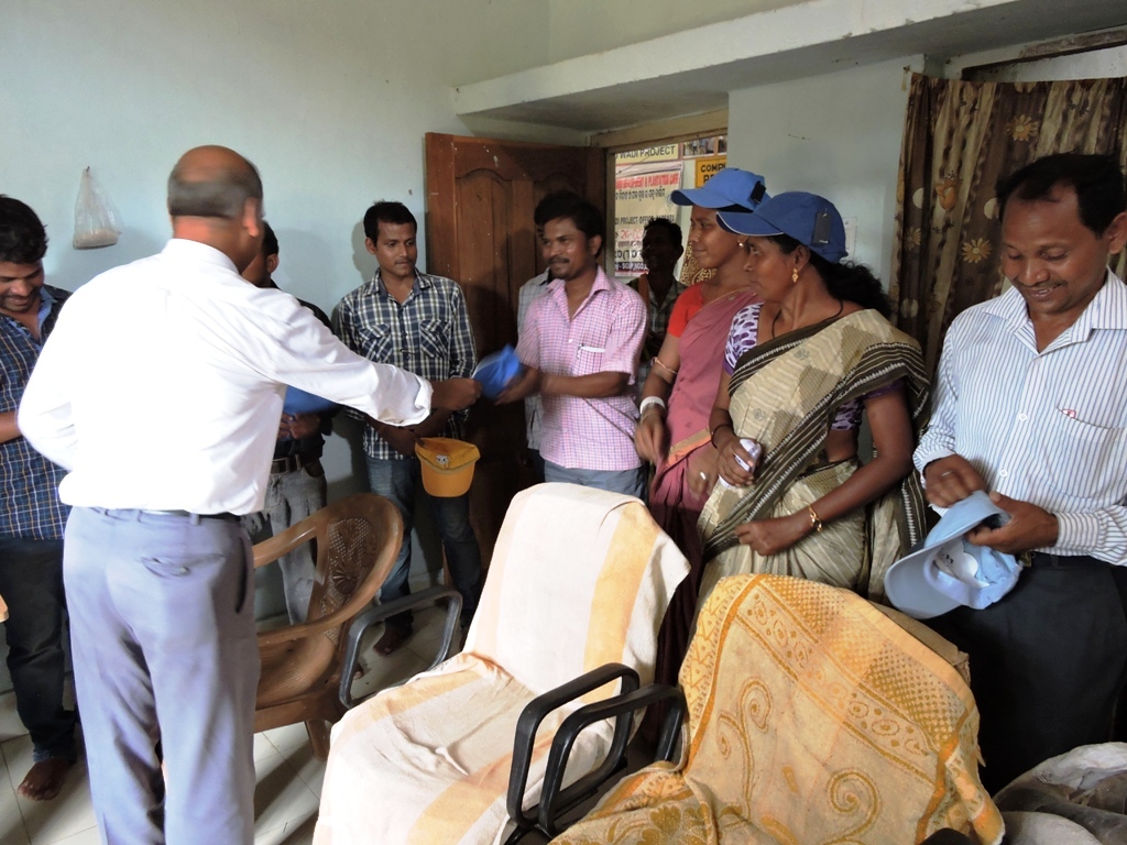 Two DDMs visit and pressure cooker distribution