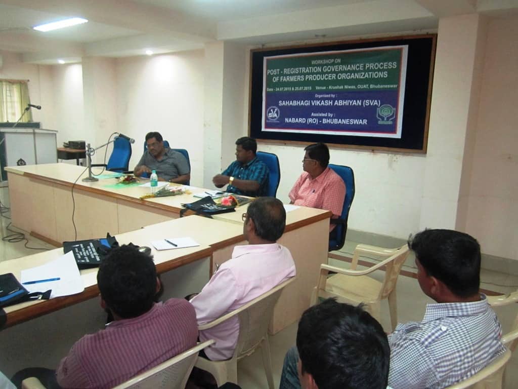 workshop on farmers producer company Sgup sva nabard