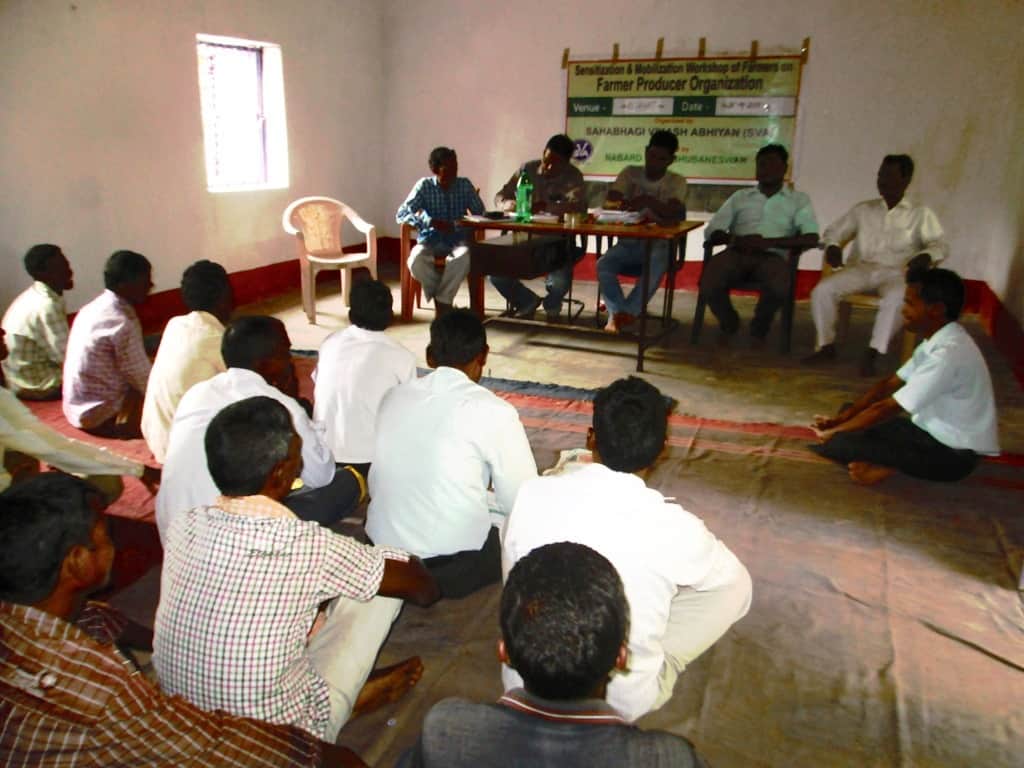 sensitization and mobilization workshop Farmers producer organization sva sgup nabard